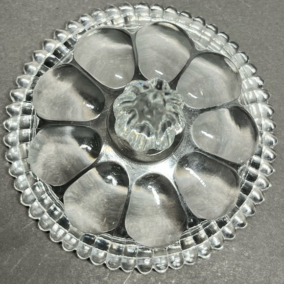 XL Fenton Melon Puff Box Powder Jar, Robin Egg Blue Frosted Overlay - Picture 7 of 10